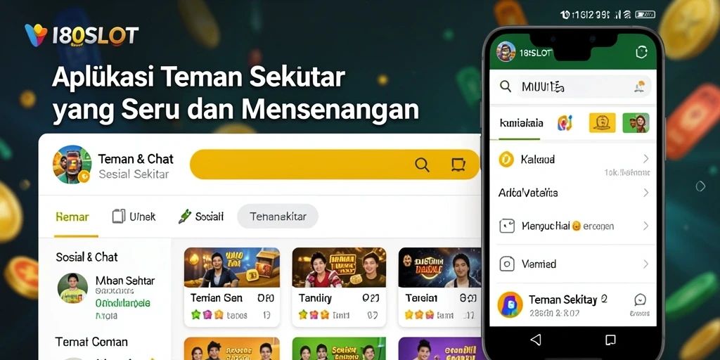 Tampilan antarmuka 180SLOT yang menarik untuk Teman Sekitar.
