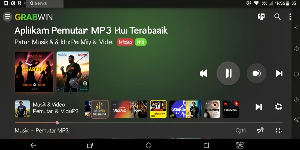 Tampilan antarmuka GRABWIN yang modern dan menarik.