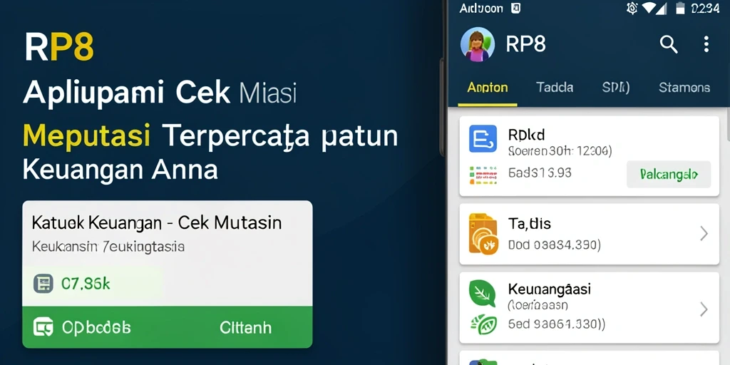 Tampilan antarmuka RP8 yang jelas untuk cek mutasi.