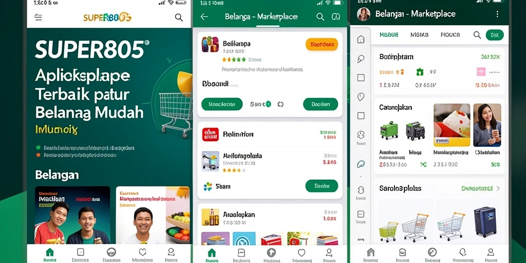 Tampilan antarmuka sederhana dan menarik dari SUPER805.