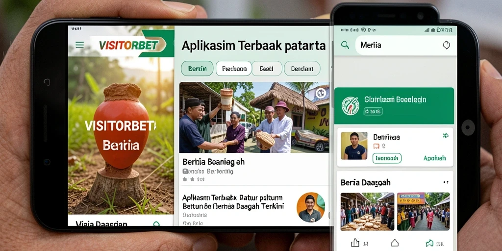 Tampilan antarmuka aplikasi VISITORBET yang menarik dan informatif.