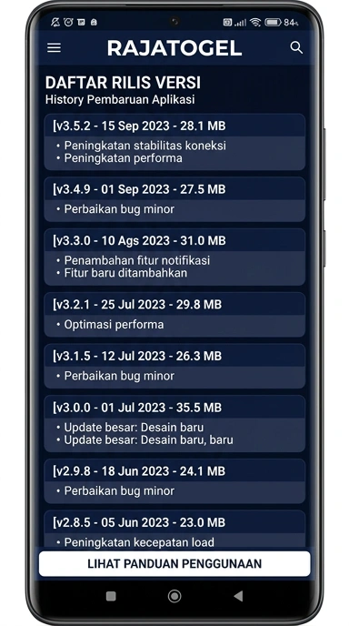 Riwayat Versi Rajatogel untuk Pengguna Android